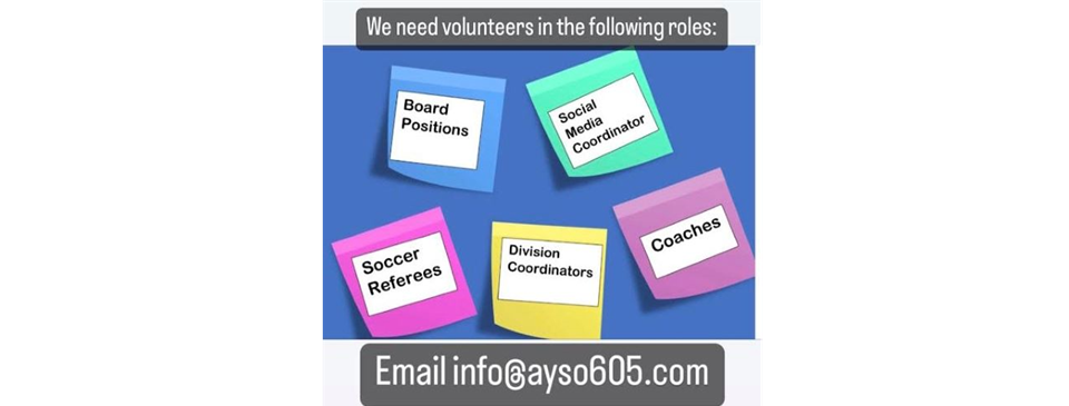 AYSO-An all volunteer organization. 